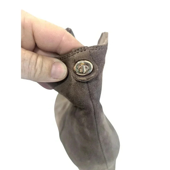 COACH Bonnie Women's Block Heeled Bootie Boots Size 10 B Suede Tan - Picture 6 of 14